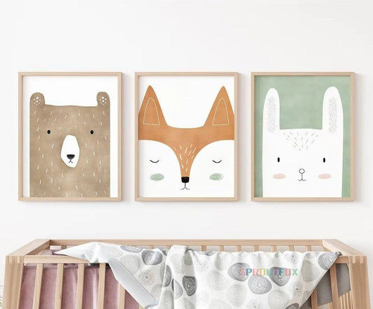 Une chambre sur le thème des animaux de la forêt - Mon alpaga