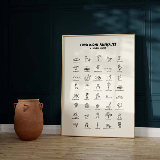 L’affiche des expressions françaises cultes