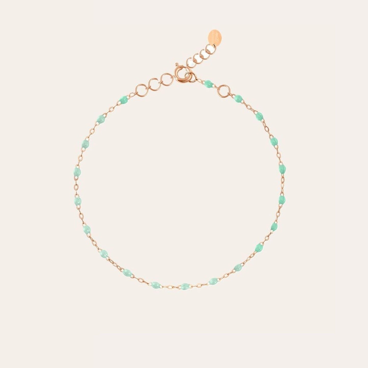 Bracelet doré vert d'eau - Mon alpaga