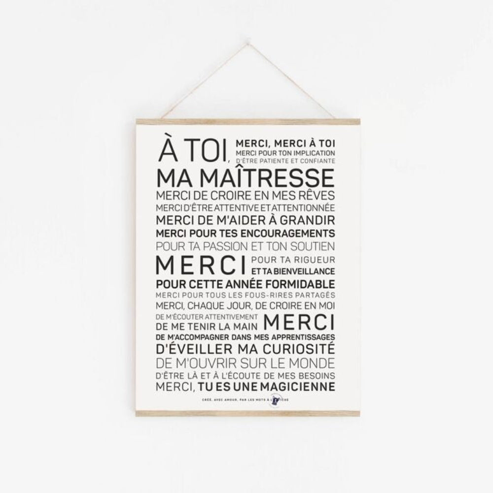 Affiche Maitresse