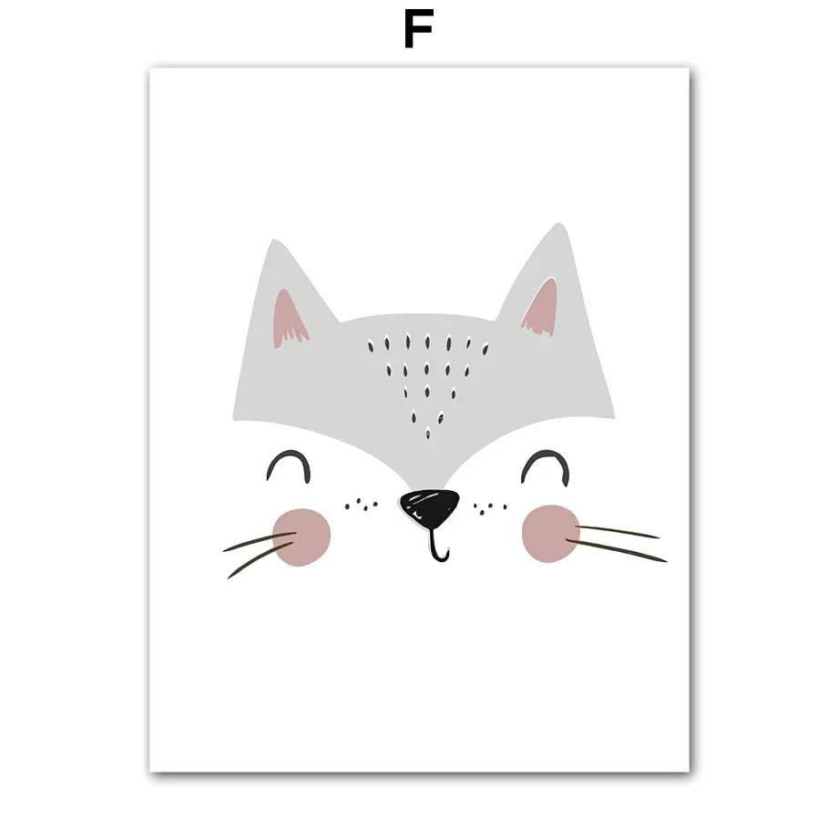 Affiches animaux style minimaliste - Mon alpaga