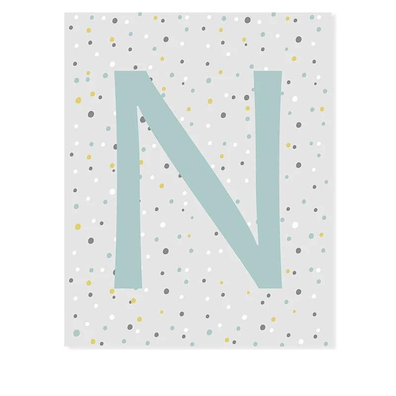 Affiche arc en ciel personnalisé - Mon alpaga