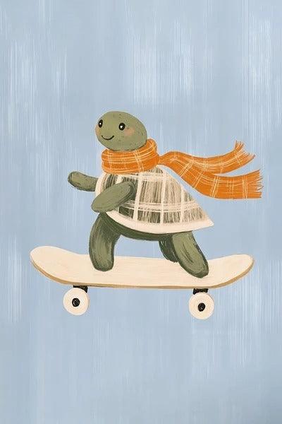 Affiches Animaux drôles Skateboard