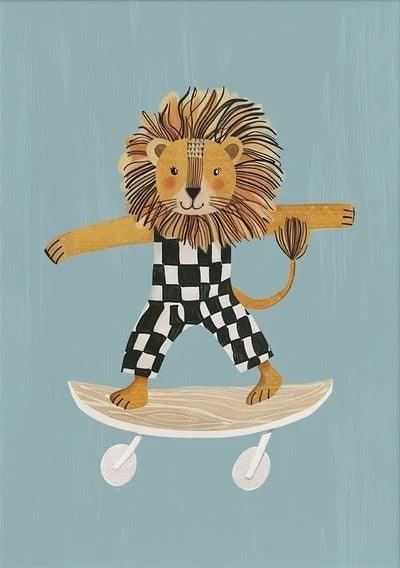 Affiches Animaux drôles Skateboard