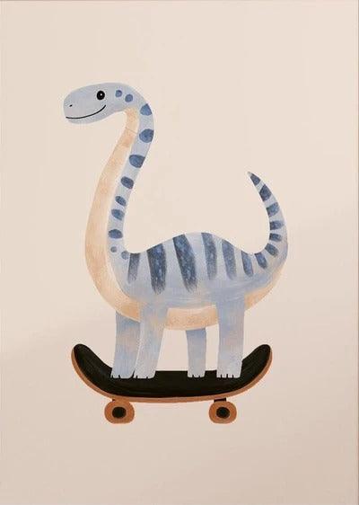 Affiches Animaux drôles Skateboard