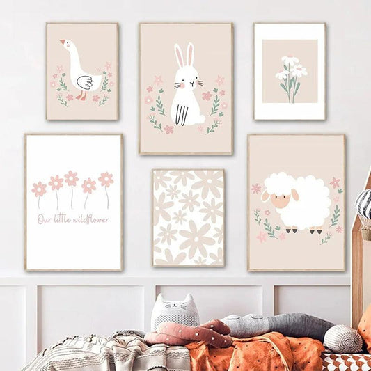 Affiches rose poudré