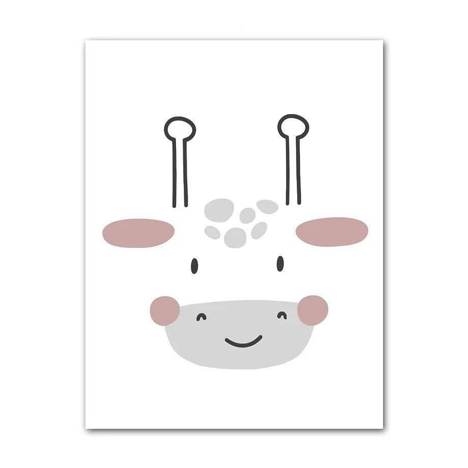 Affiches animaux style minimaliste - Mon alpaga