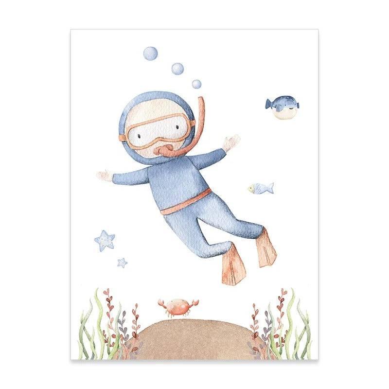 Affiches fonds marins - Mon alpaga