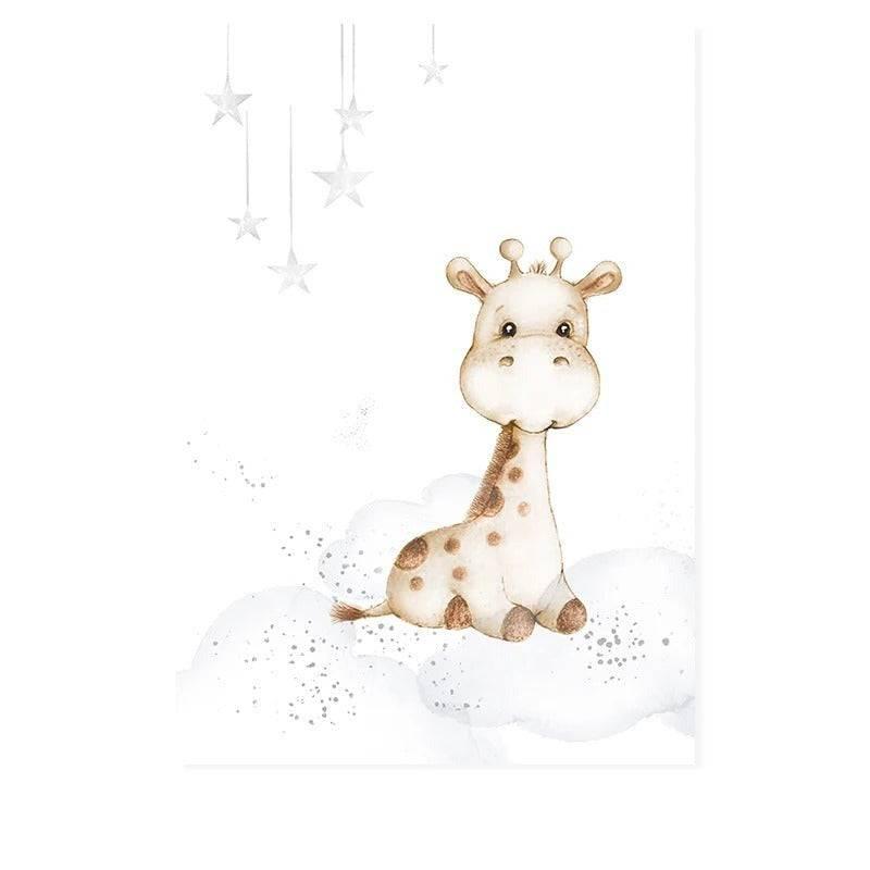 Affiches Animaux Câlins sur les Nuages - Mon alpaga