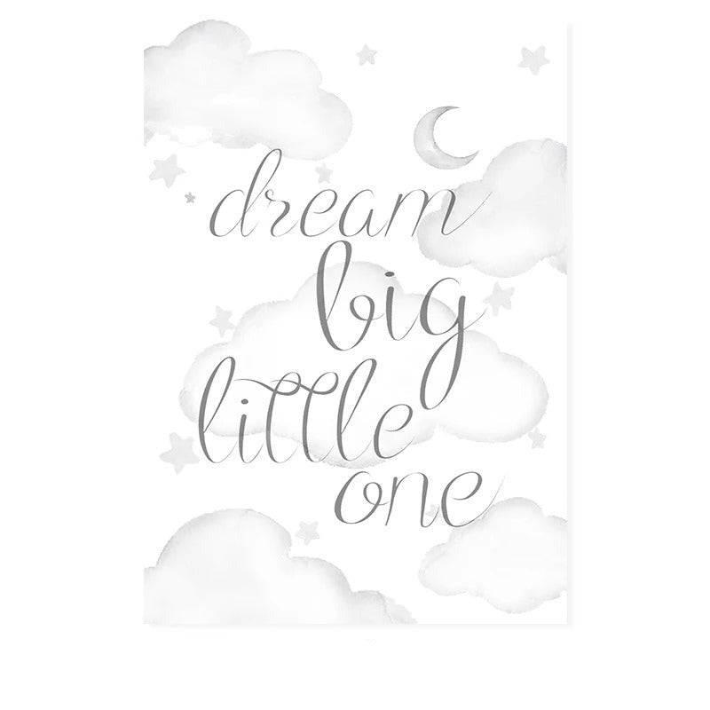 Affiches Animaux Câlins sur les Nuages - Mon alpaga