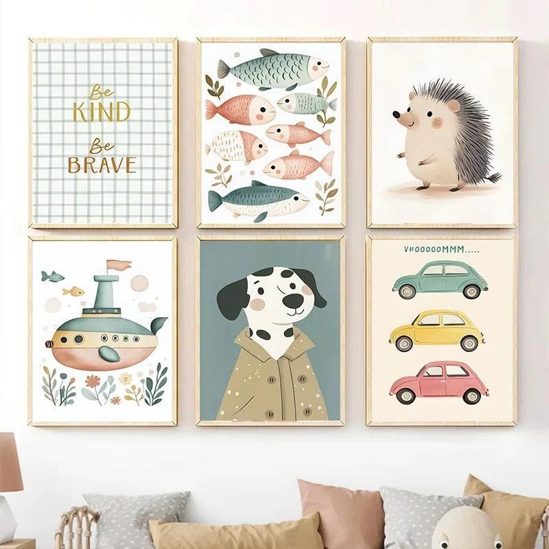 Affiches Nuances vintage et enchantées