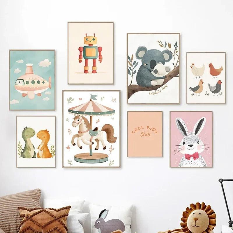 Affiches Nuances vintage et enchantées