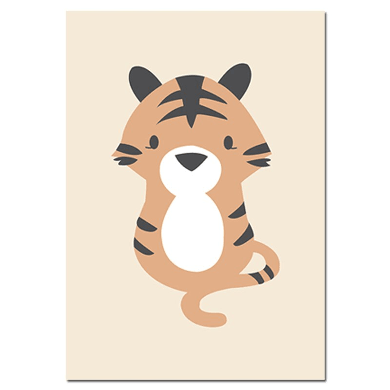 Affiche animaux pastel - Mon alpaga