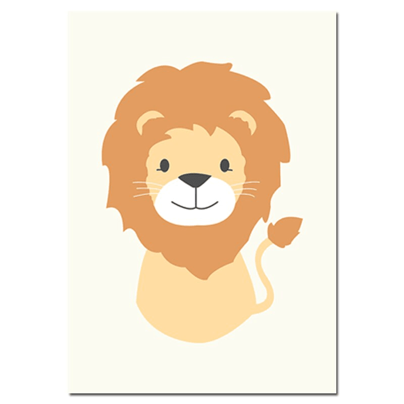Affiche animaux pastel - Mon alpaga