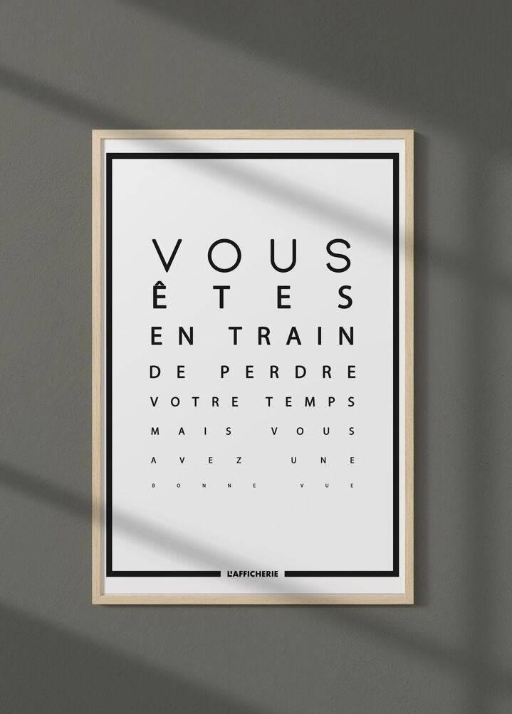 Affiche "Bonne vue" - Humour - Mon alpaga