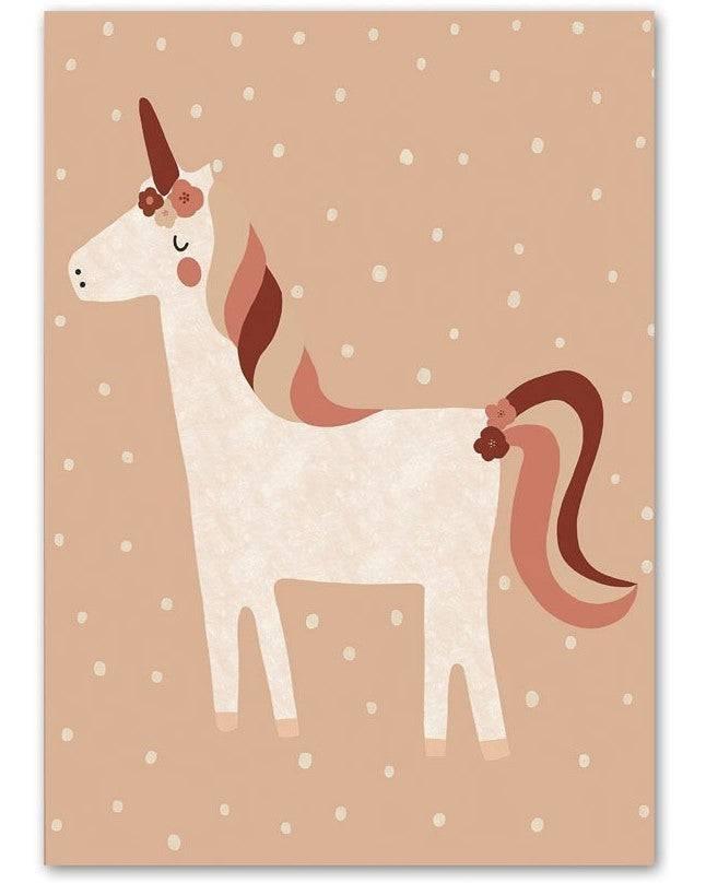 Affiche licorne, lama, lapin - Mon alpaga