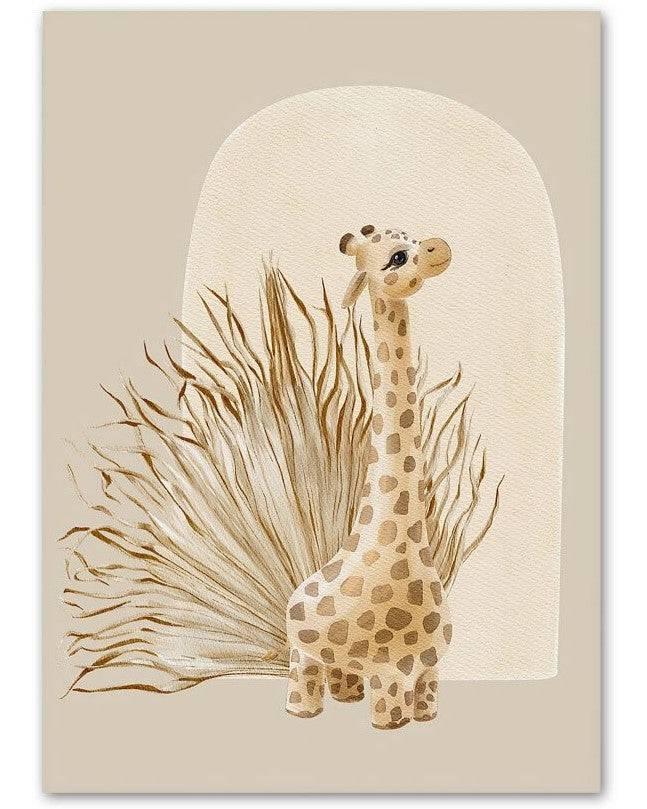 Affiche ours, éléphant, arc en ciel - Mon alpaga