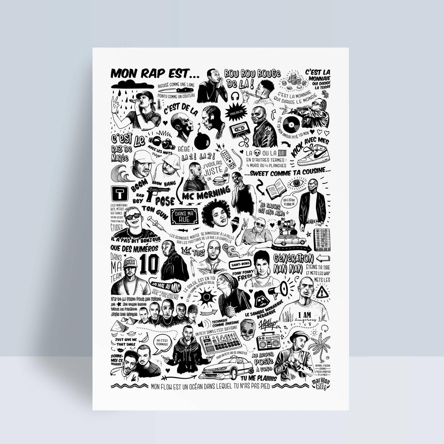 Affiche rap français - Mon alpaga
