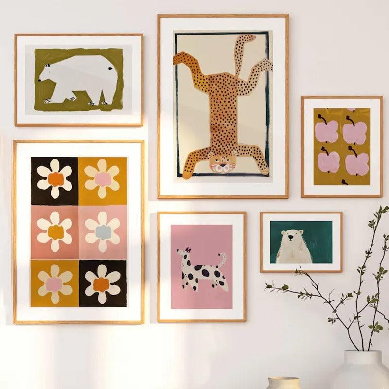 Affiches enfants style bohème et coloré