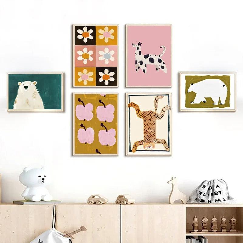 Affiches enfants style bohème et coloré