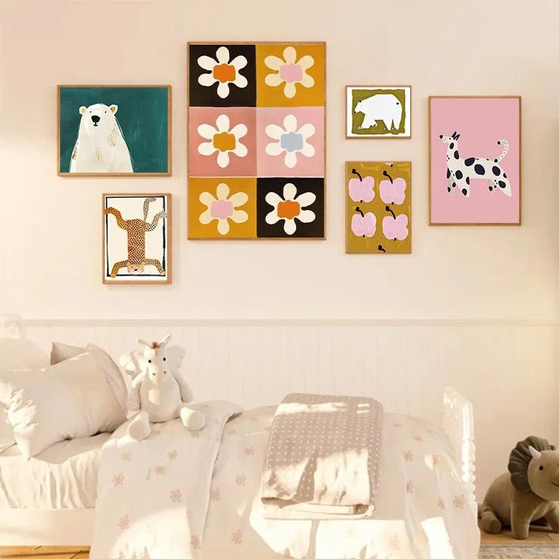 Affiches enfants style bohème et coloré