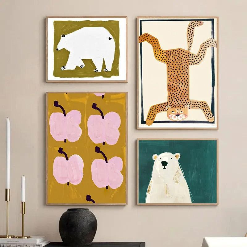 Affiches enfants style bohème et coloré