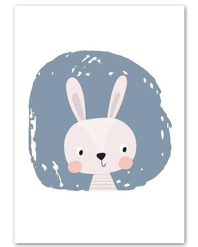 Affiches animaux bulles scandinaves - Mon alpaga