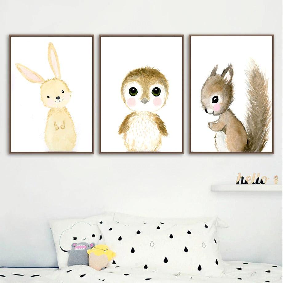 Affiches animaux de la forêt - Mon alpaga