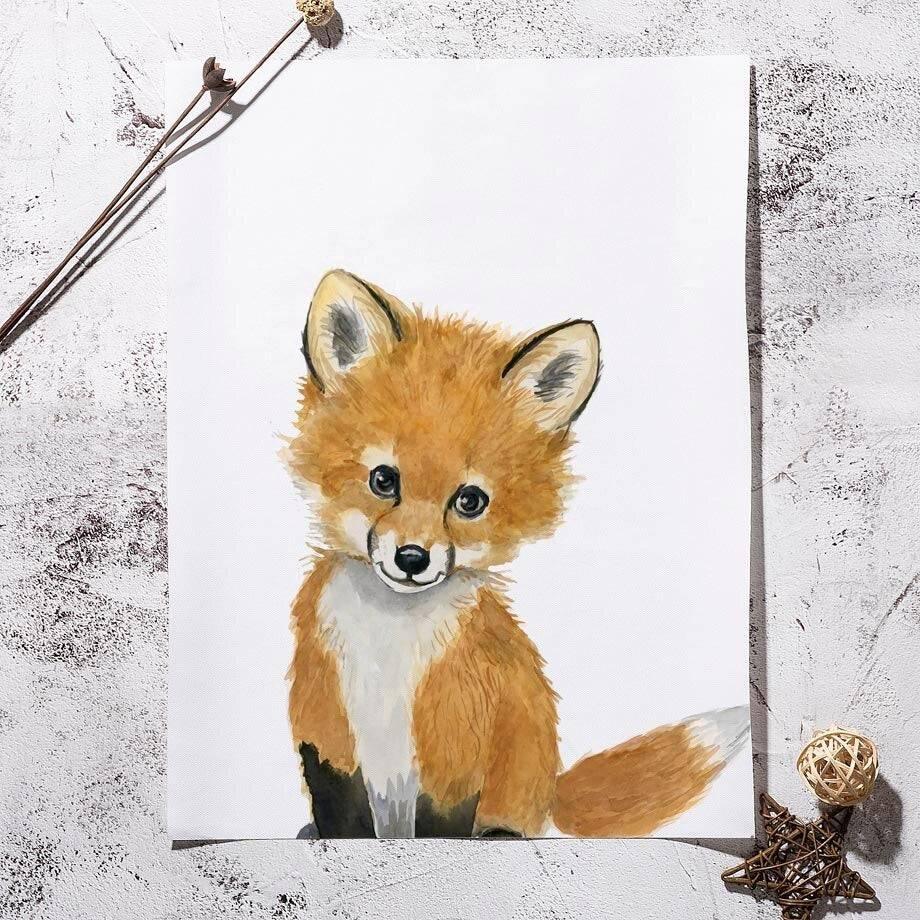Affiches animaux de la forêt - Mon alpaga