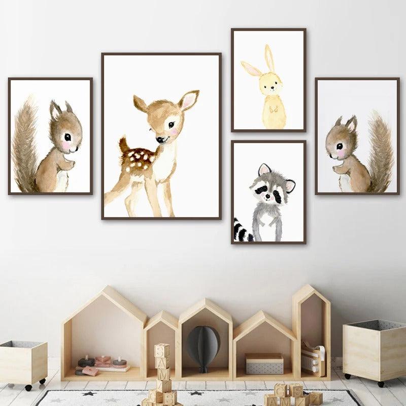 Affiches animaux de la forêt - Mon alpaga