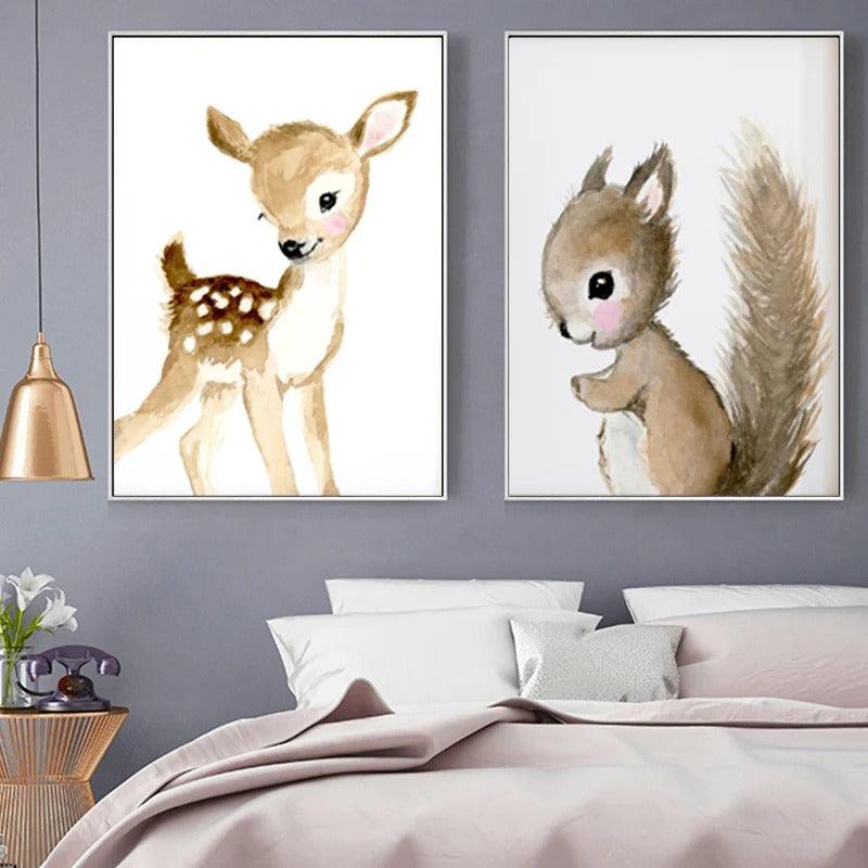 Affiches animaux de la forêt - Mon alpaga