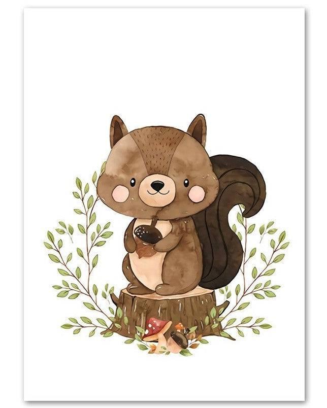 Affiches animaux douceur d'automne - Mon alpaga