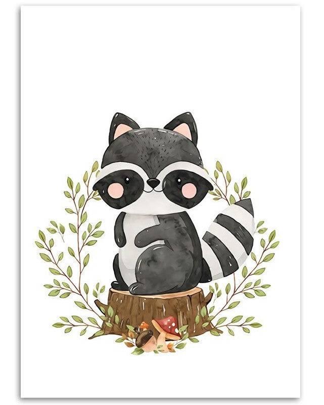 Affiches animaux douceur d'automne - Mon alpaga