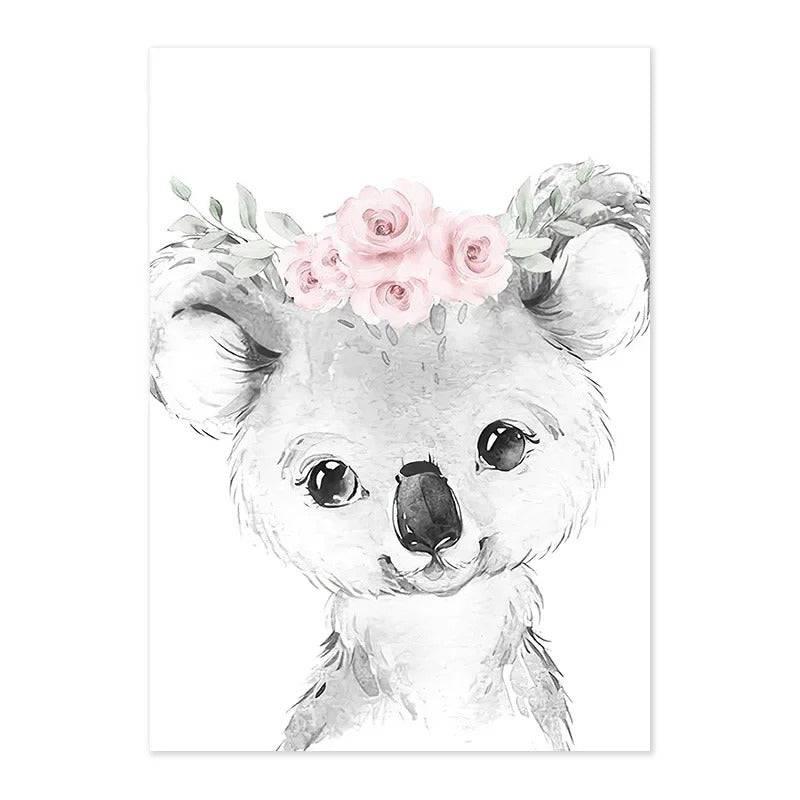Affiches animaux fille personnalisable - Mon alpaga