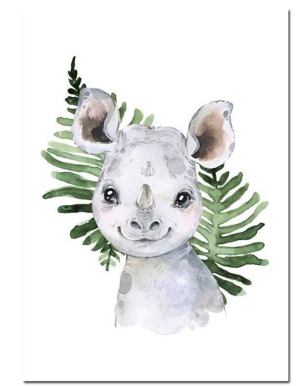 Affiches animaux jungle enfant - Mon alpaga