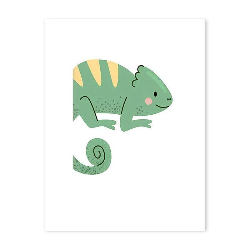 Affiches Animaux sauvages colorés - Mon alpaga