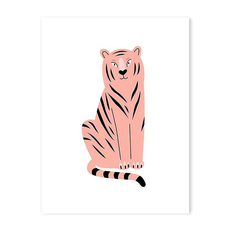 Affiches Animaux sauvages colorés - Mon alpaga