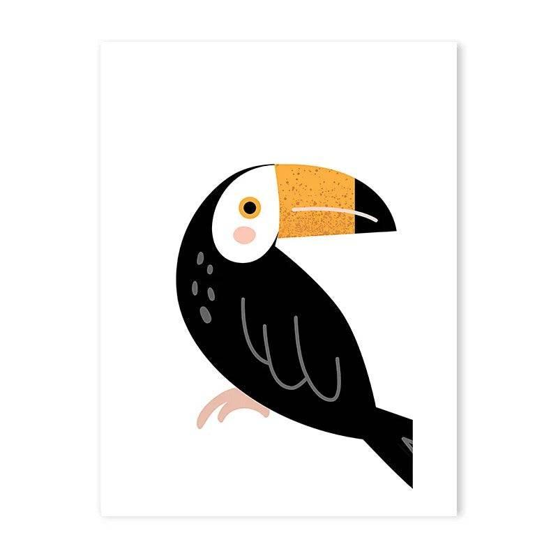 Affiches Animaux sauvages colorés - Mon alpaga