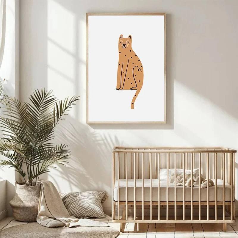 Affiches Animaux sauvages colorés - Mon alpaga