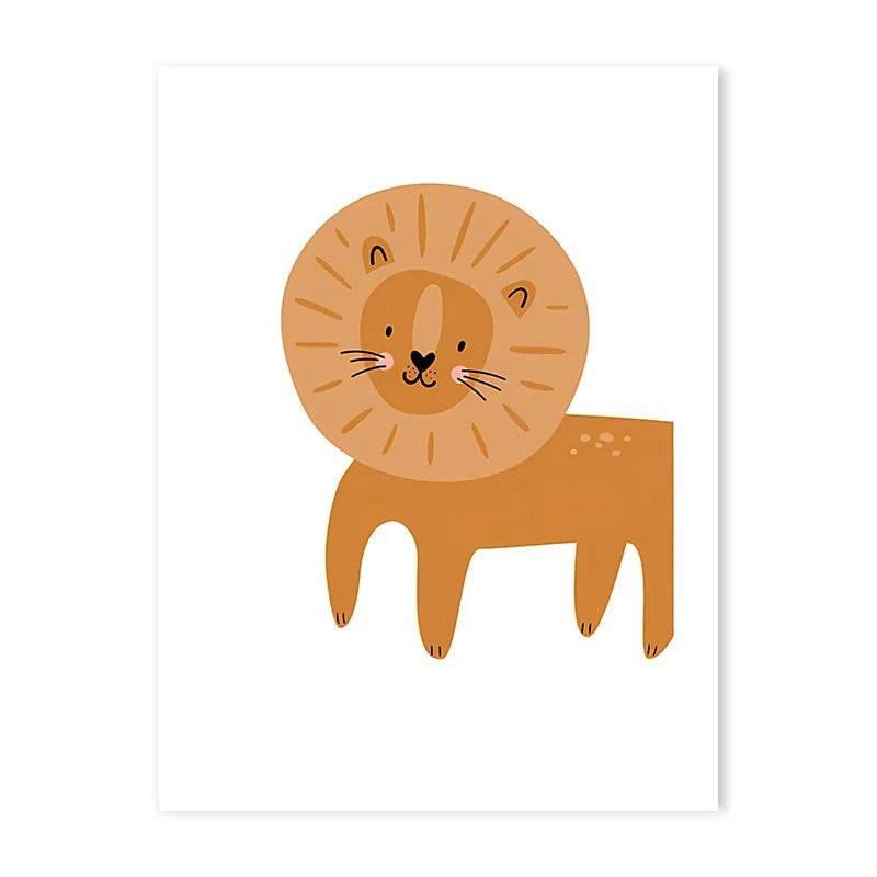 Affiches Animaux sauvages colorés - Mon alpaga