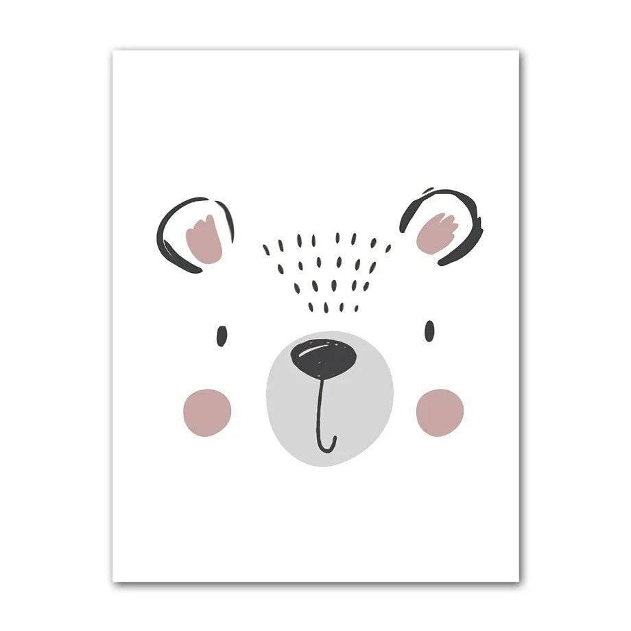 Affiches animaux style minimaliste - Mon alpaga