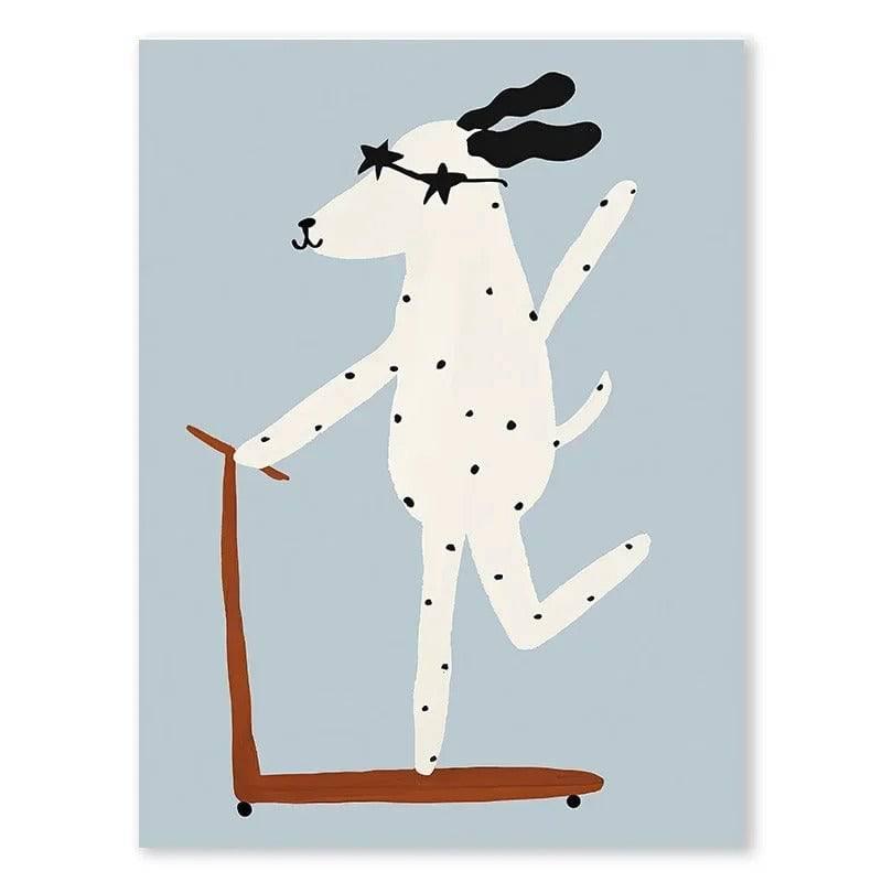 Affiches animaux vintage - Mon alpaga