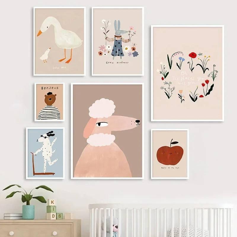 Affiches animaux vintage - Mon alpaga