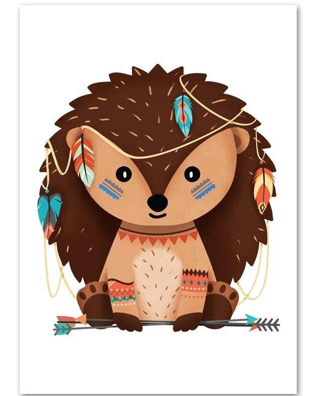 Affiches bébés animaux indiens - Mon alpaga