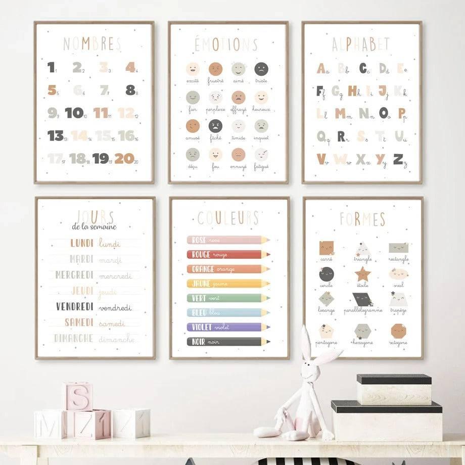 Affiches Éducatives pour Enfants - Apprentissage Ludique - Mon alpaga