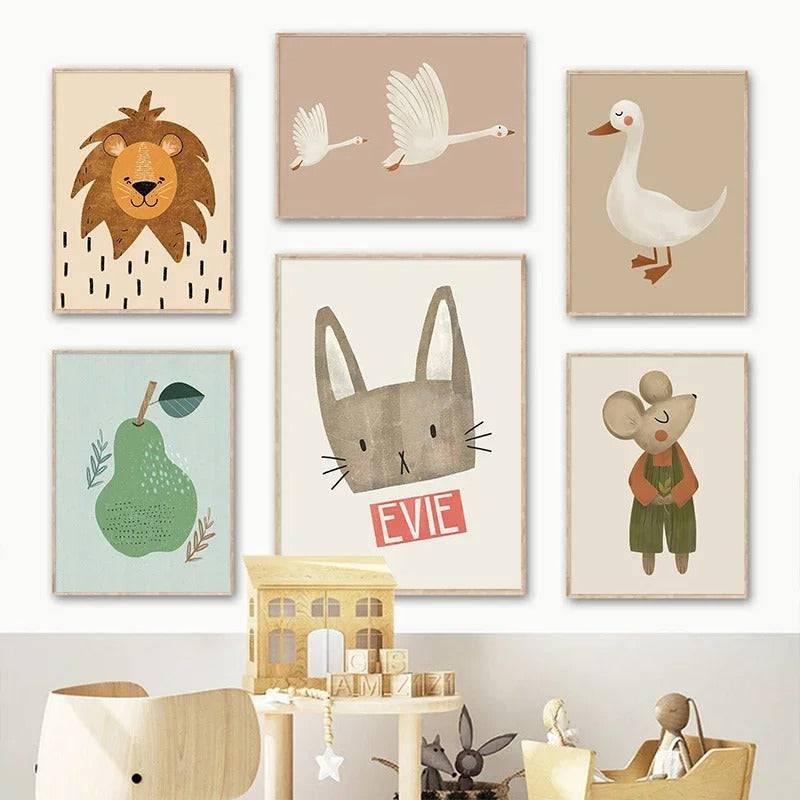Affiches enfant vintage - Mon alpaga