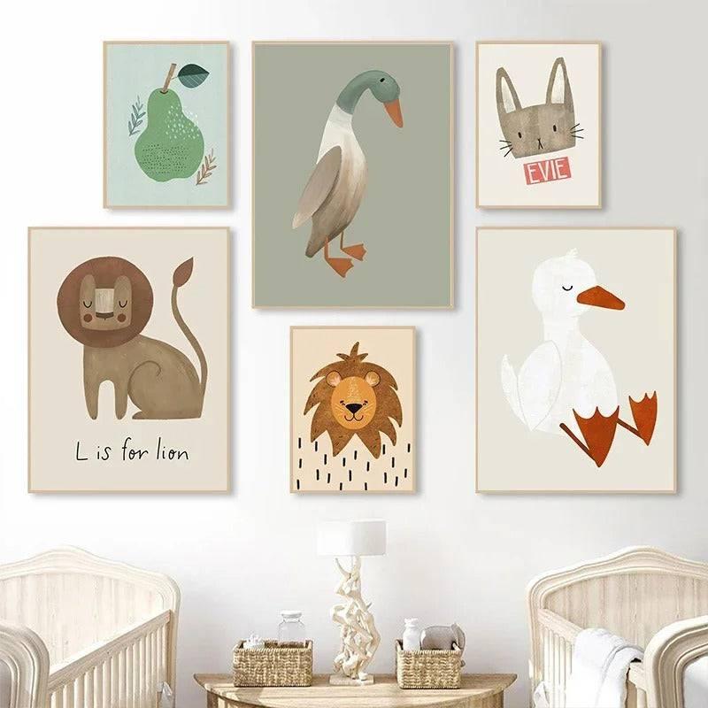 Affiches enfant vintage - Mon alpaga