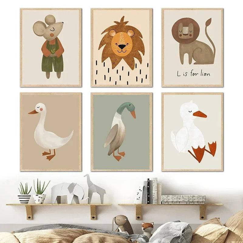 Affiches enfant vintage - Mon alpaga