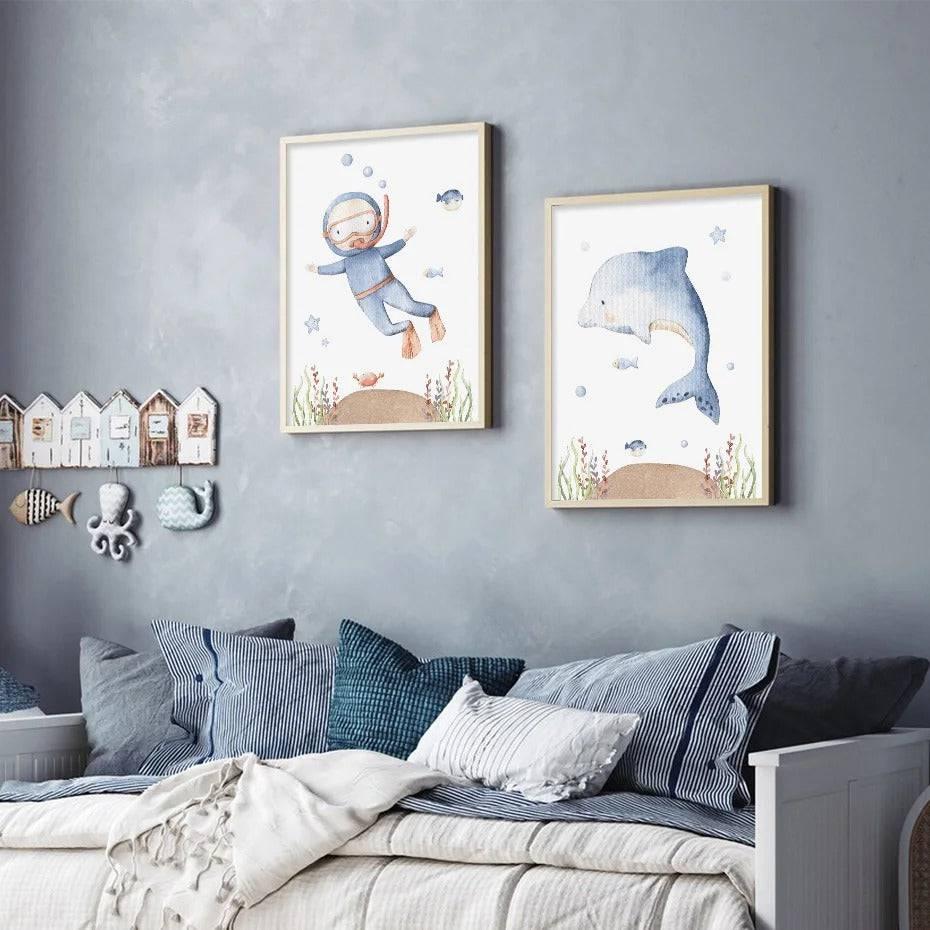 Affiches fonds marins - Mon alpaga