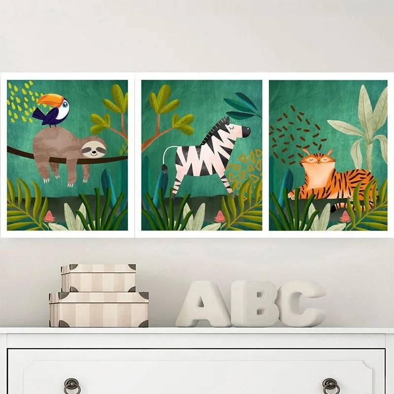 Affiches jungle luxuriante - Mon alpaga